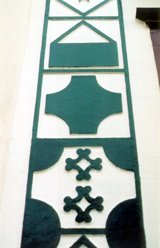 Arabescos nas colunas